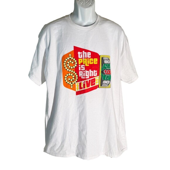 THE PRICE IS RIGHT LIVE Short Sleeve White T-Shirt XL - Picture 1 of 5